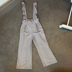 Storia Gray Jumpsuit with Suspender Straps